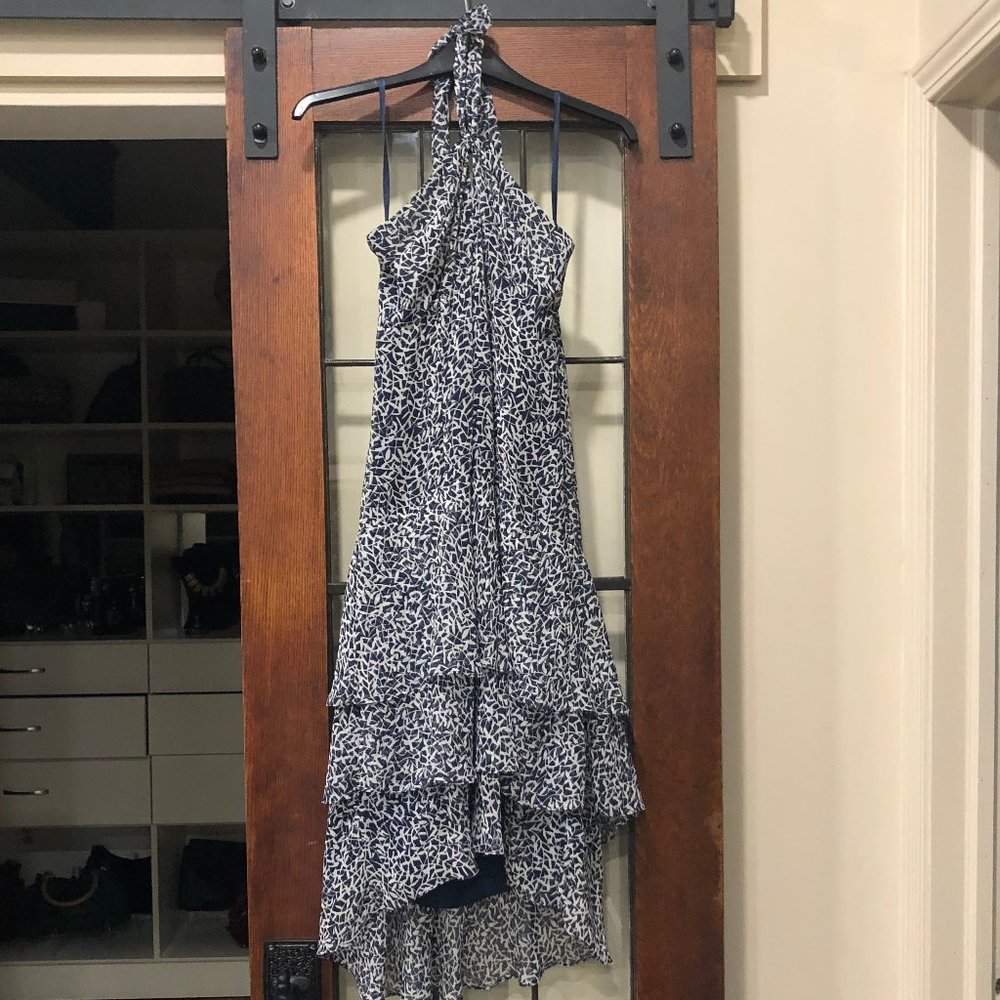 NWOT Ann Taylor Halter Top Ruffle Dress